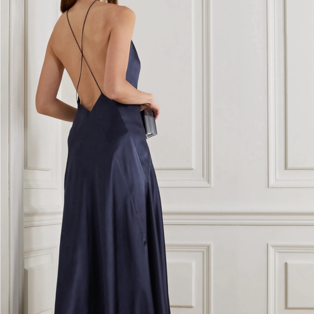 007 Michael Lo Sordo Navy silk dress